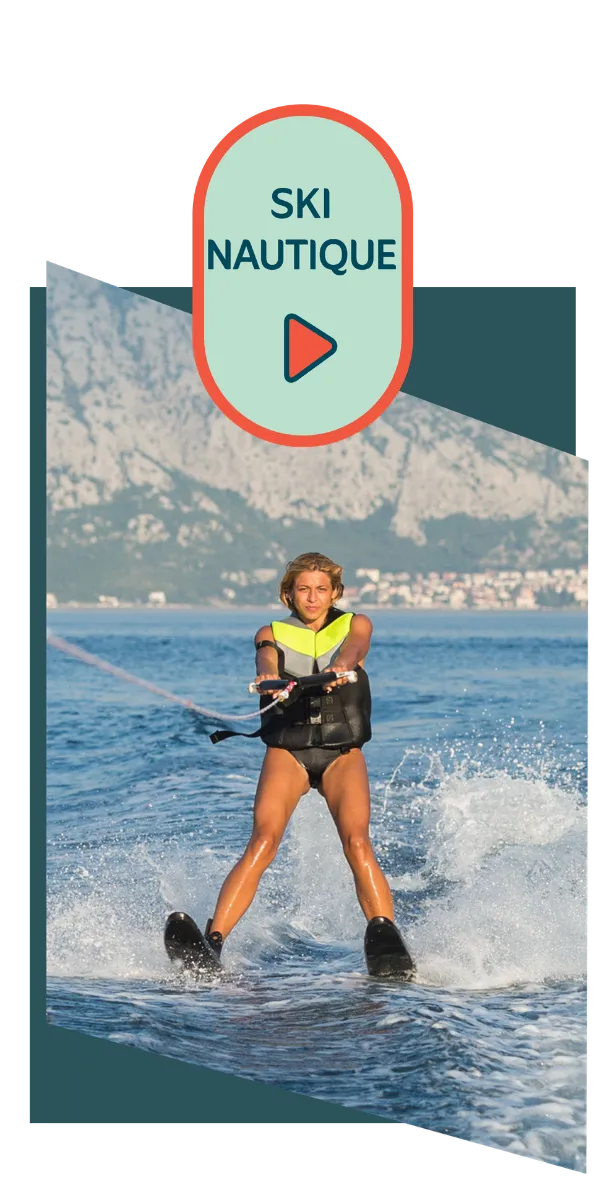 Ski nautique au lac de serre ponçon